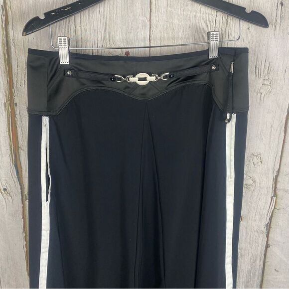 HIGH TECH Everyday Couture Black and White Maxi Skirt Palazzo Pant Size 12  180 - Picture 2 of 13